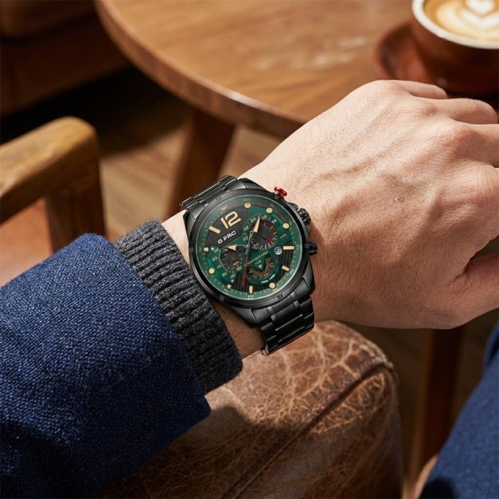 Reloj G-force Gr8395 Cronógrafo De Acero + Estuche Premium
