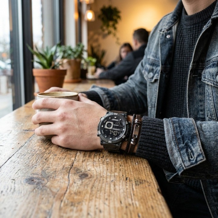 Reloj G-force H4482 Digital De Acero + Estuche Premium