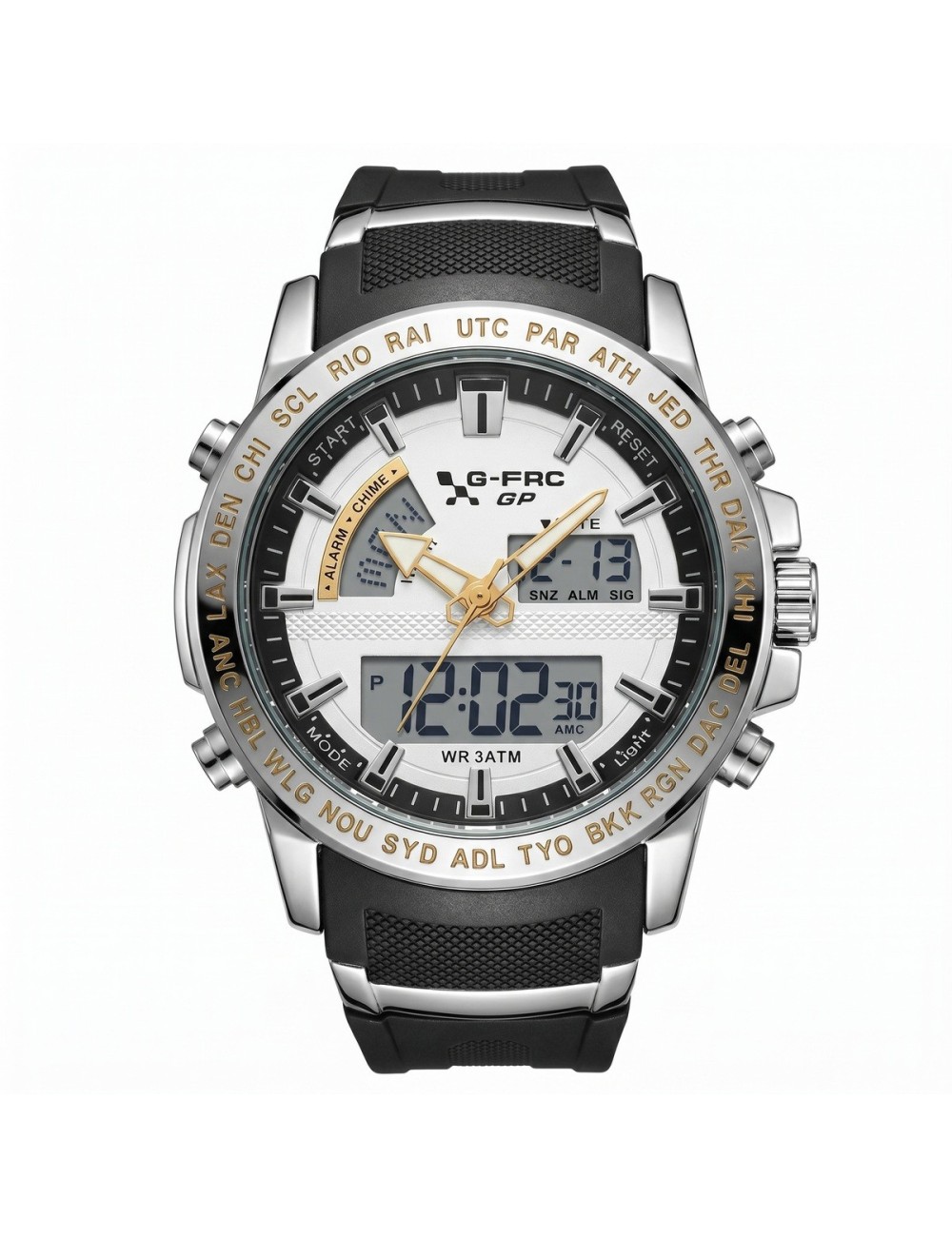 Reloj G-force Al190 Deportivo Doble Hora + Estuche Premium