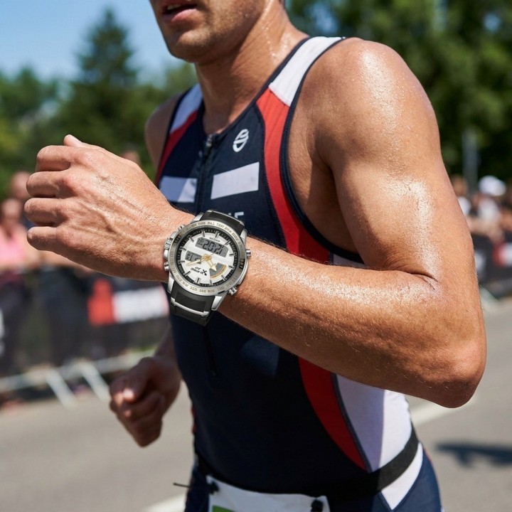 Reloj G-force Al190 Deportivo Doble Hora + Estuche Premium