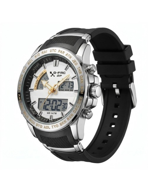 Reloj G-force Al190 Deportivo Doble Hora + Estuche Premium