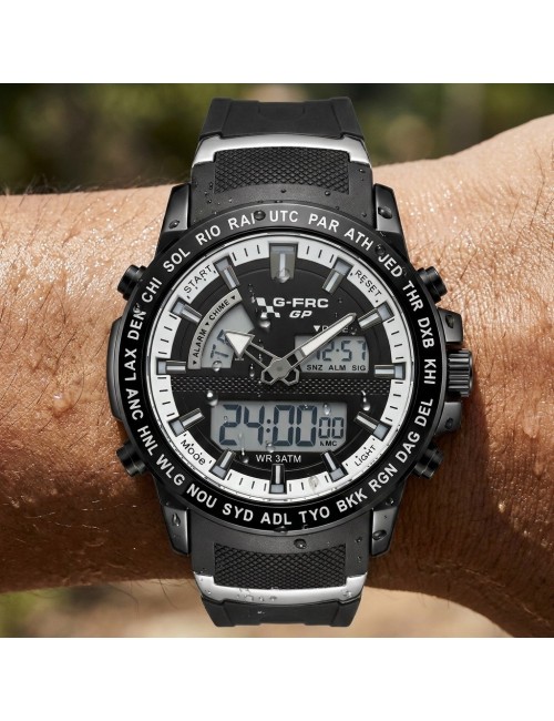 Reloj G-force Al190 Deportivo Doble Hora + Estuche Premium