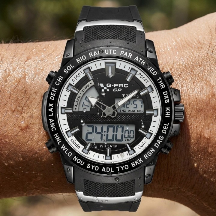 Reloj G-force Al190 Deportivo Doble Hora + Estuche Premium