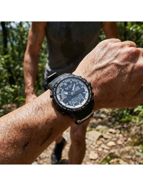 Reloj G-force Al190 Deportivo Doble Hora + Estuche Premium