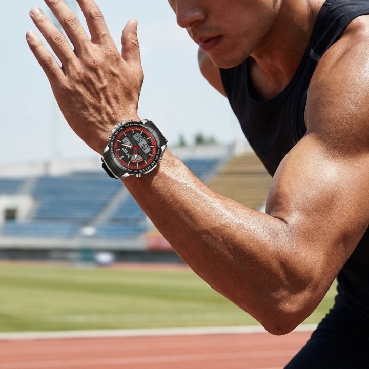 Reloj G-force Al190 Deportivo Doble Hora + Estuche Premium