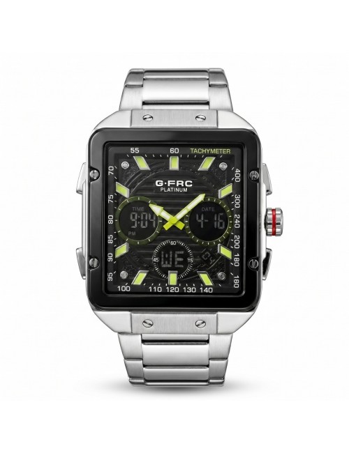Reloj G-force Al193 Doble Hora En Acero + Estuche Premium