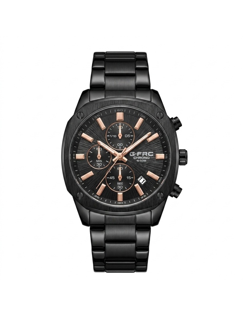 Reloj G-force Gr8490 Cronógrafo De Acero + Estuche Premium