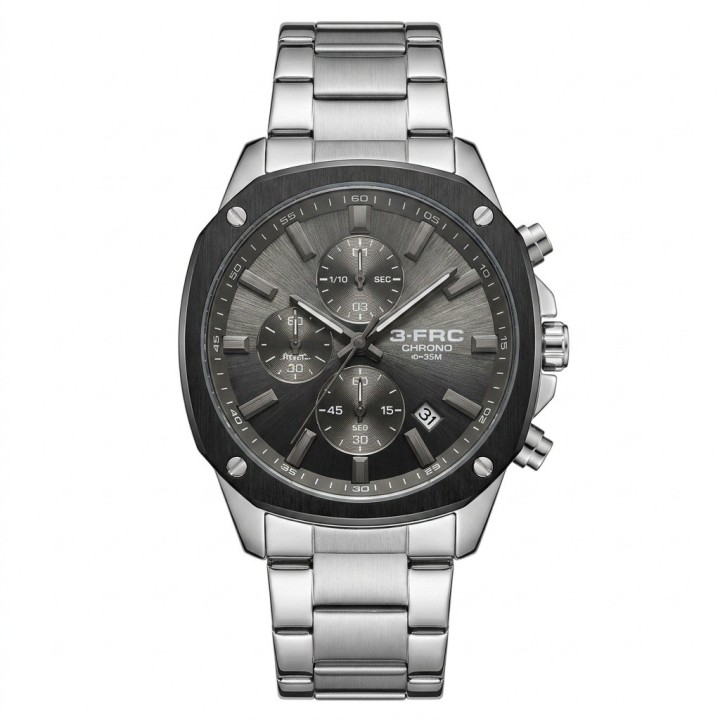 Reloj G-force Gr8490 Cronógrafo De Acero + Estuche Premium