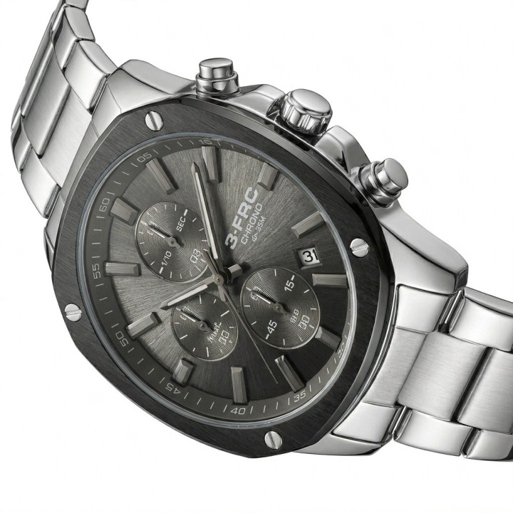 Reloj G-force Gr8490 Cronógrafo De Acero + Estuche Premium