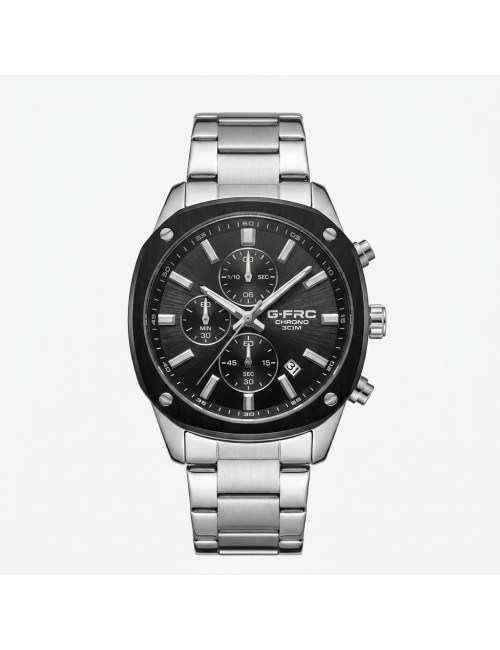 Reloj G-force Gr8490 Cronógrafo De Acero + Estuche Premium
