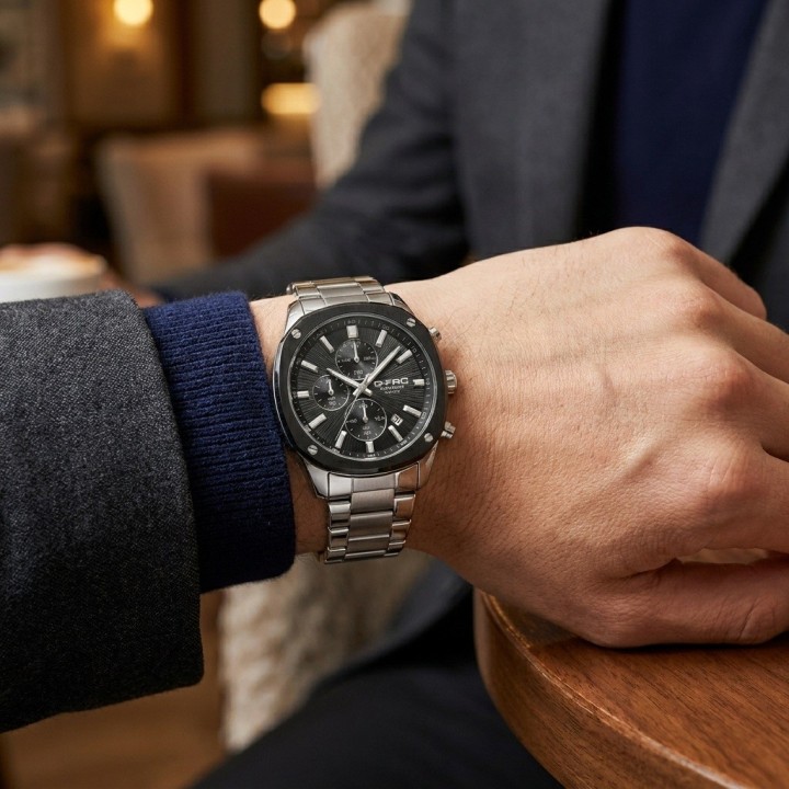 Reloj G-force Gr8490 Cronógrafo De Acero + Estuche Premium