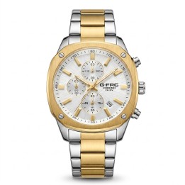 Reloj G-force Gr8490 Cronógrafo De Acero + Estuche Premium