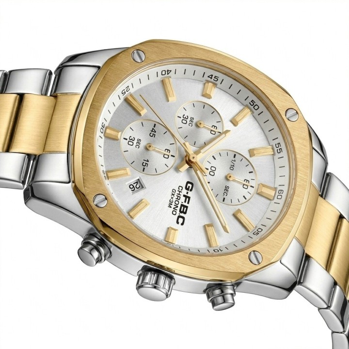 Reloj G-force Gr8490 Cronógrafo De Acero + Estuche Premium