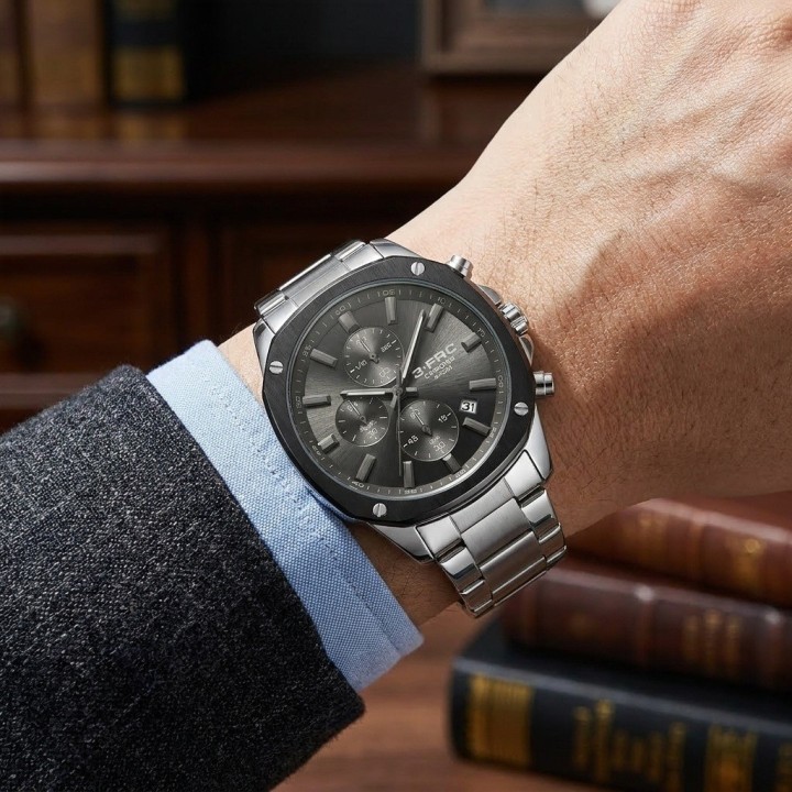Reloj G-force Gr8490 Cronógrafo De Acero + Estuche Premium