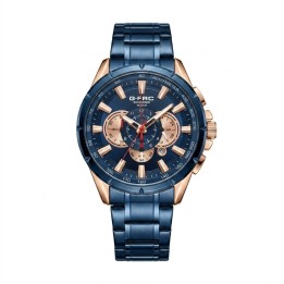 Reloj G-force Gr8363 Cronógrafo De Acero + Estuche Premium