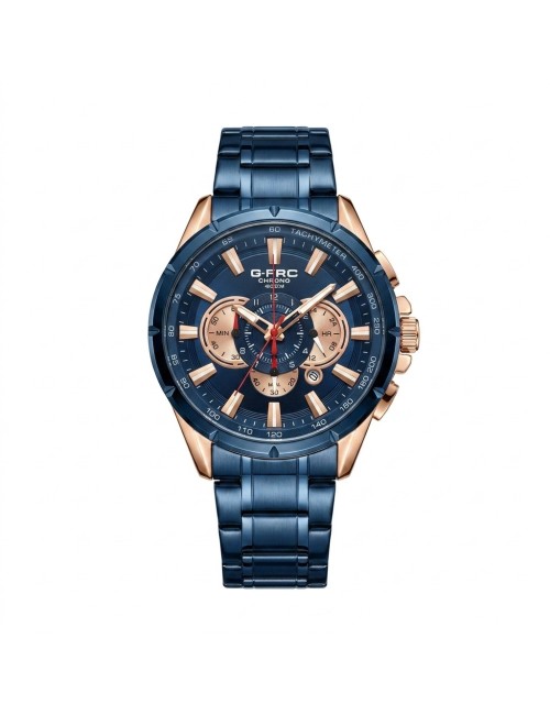 Reloj G-force Gr8363 Cronógrafo De Acero + Estuche Premium