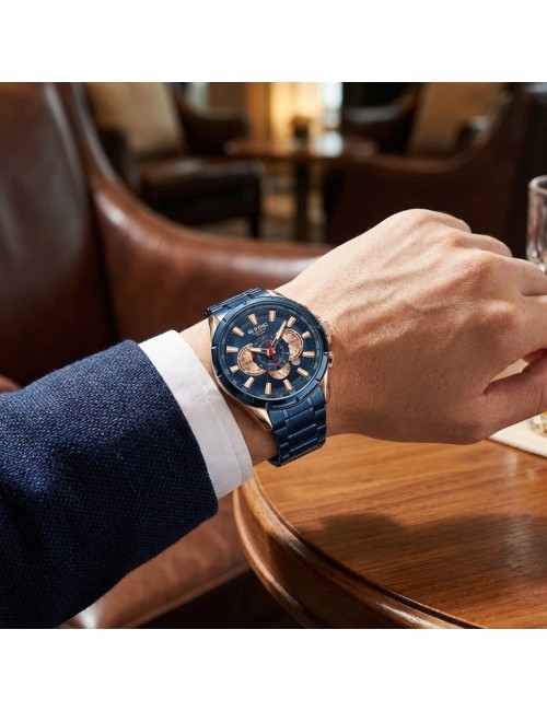 Reloj G-force Gr8363 Cronógrafo De Acero + Estuche Premium