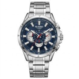 Reloj G-force Gr8363 Cronógrafo De Acero + Estuche Premium