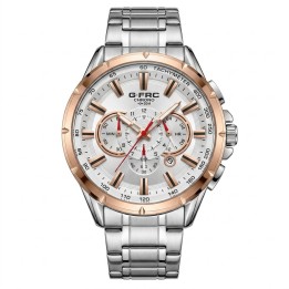 Reloj G-force Gr8363 Cronógrafo De Acero + Estuche Premium