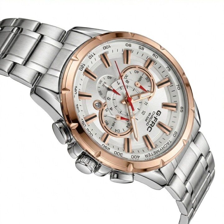 Reloj G-force Gr8363 Cronógrafo De Acero + Estuche Premium