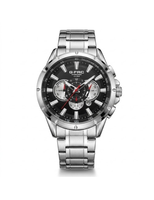 Reloj G-force Gr8363 Cronógrafo De Acero + Estuche Premium