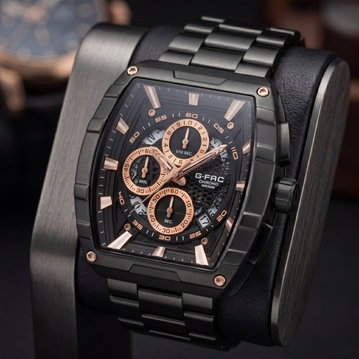 Reloj G-force Gf8066 Cronógrafo Acero + Estuche Premium