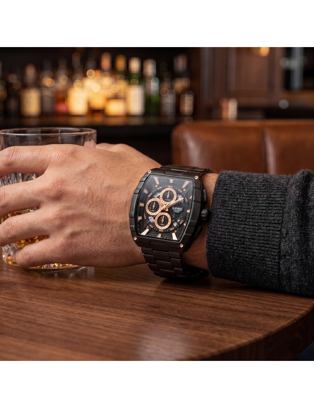 Reloj G-force Gf8066 Cronógrafo Acero + Estuche Premium