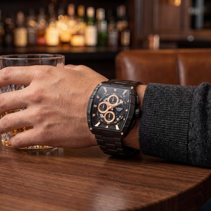 Reloj G-force Gf8066 Cronógrafo Acero + Estuche Premium
