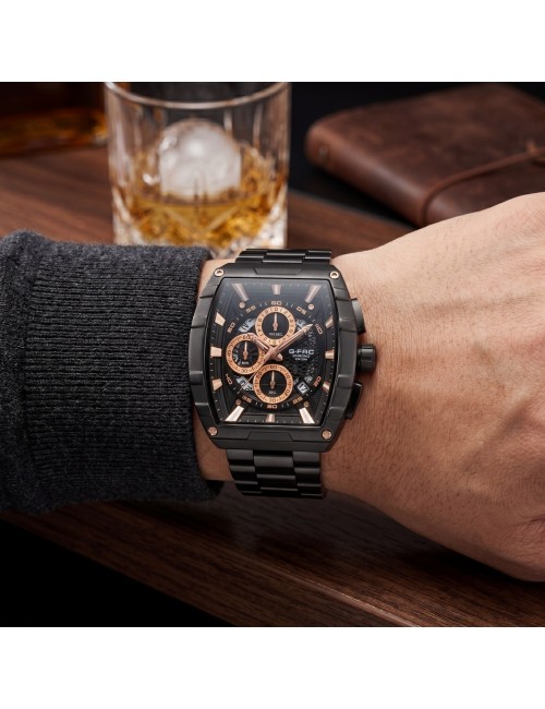 Reloj G-force Gf8066 Cronógrafo Acero + Estuche Premium