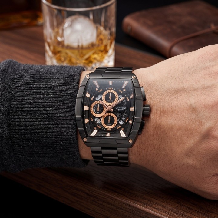Reloj G-force Gf8066 Cronógrafo Acero + Estuche Premium