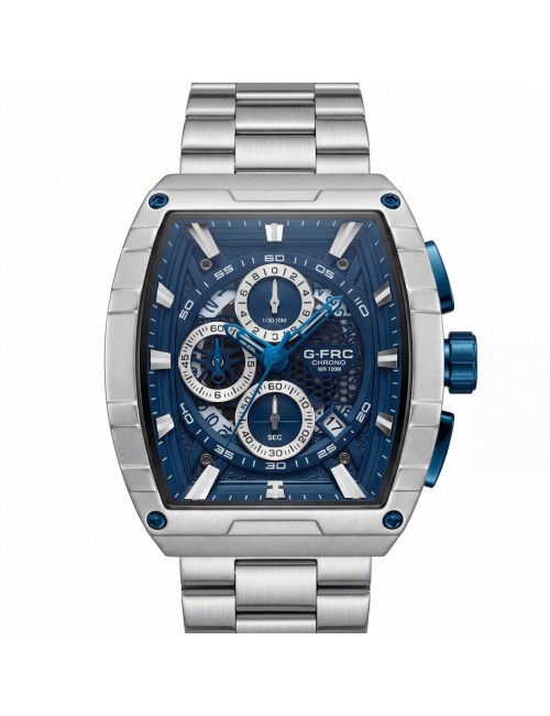 Reloj G-force Gf8066 Cronógrafo Acero + Estuche Premium