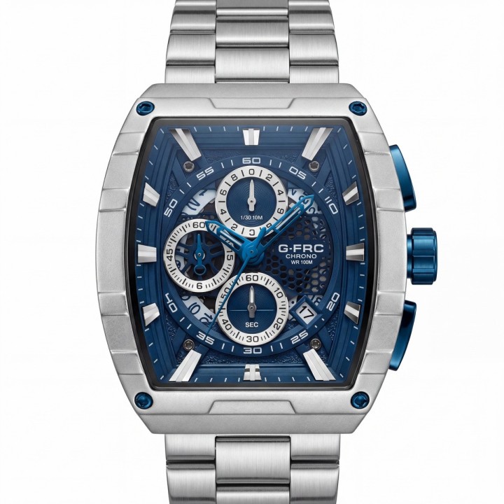 Reloj G-force Gf8066 Cronógrafo Acero + Estuche Premium