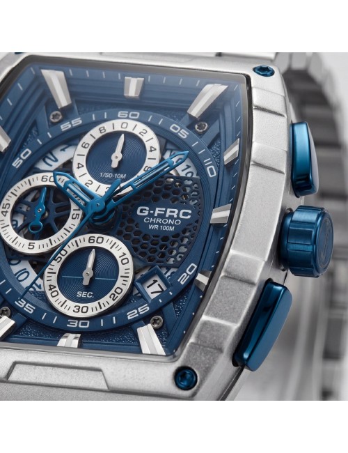 Reloj G-force Gf8066 Cronógrafo Acero + Estuche Premium