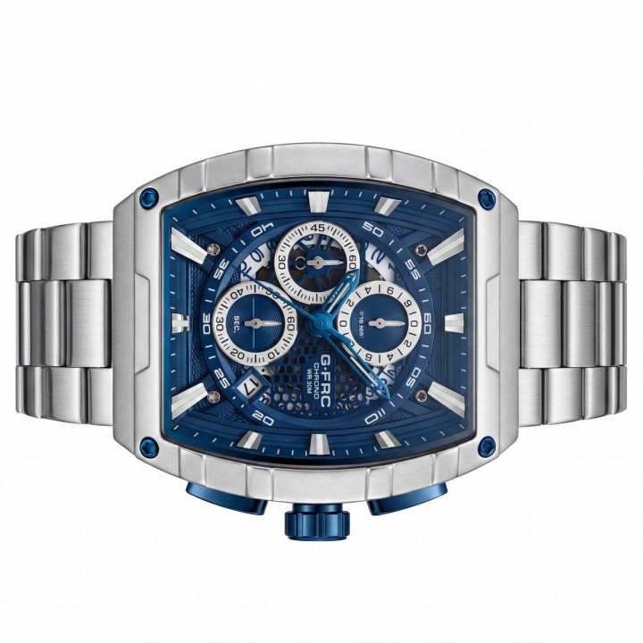 Reloj G-force Gf8066 Cronógrafo Acero + Estuche Premium