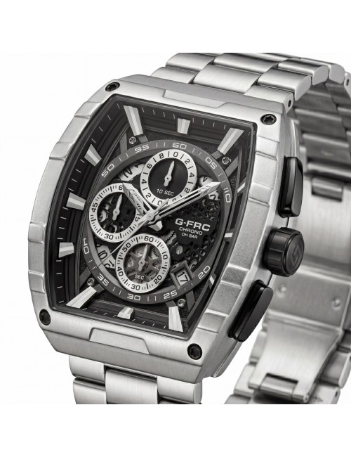 Reloj G-force Gf8066 Cronógrafo Acero + Estuche Premium