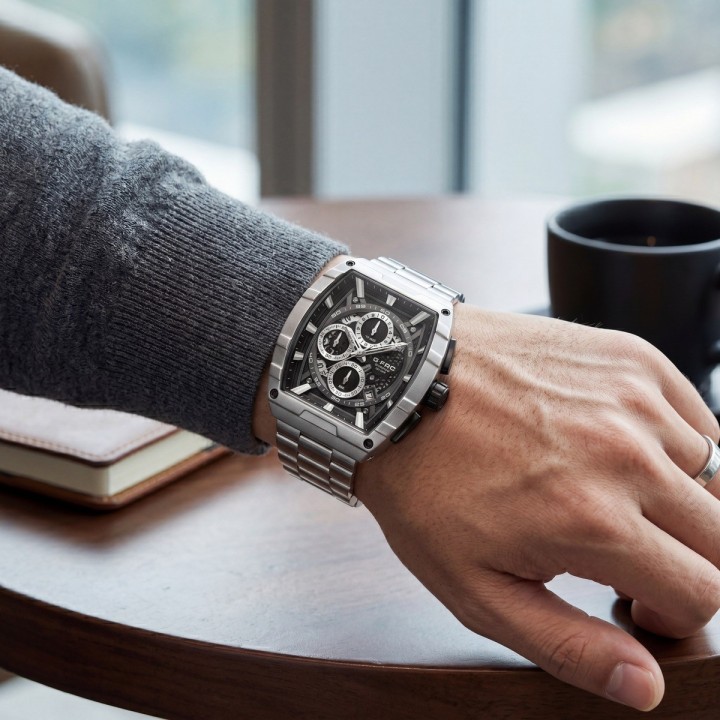 Reloj G-force Gf8066 Cronógrafo Acero + Estuche Premium