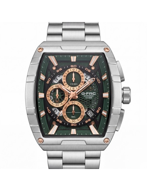 Reloj G-force Gf8066 Cronógrafo Acero + Estuche Premium