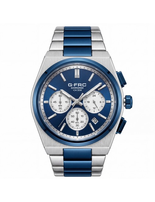 Reloj G-force Gf8048g Cronógrafo De Acero + Estuche Premium