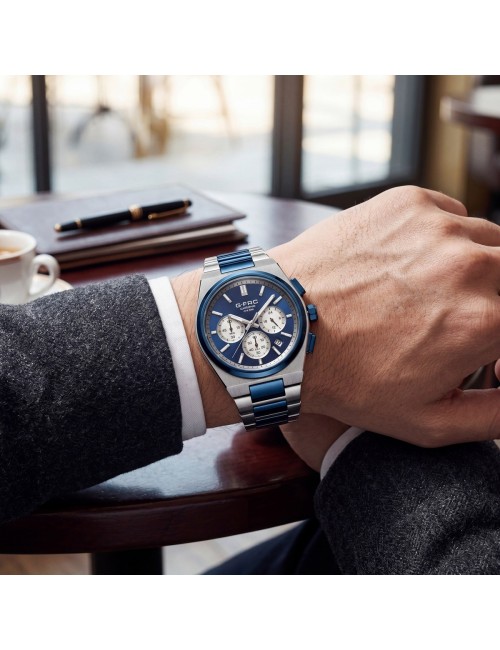 Reloj G-force Gf8048g Cronógrafo De Acero + Estuche Premium