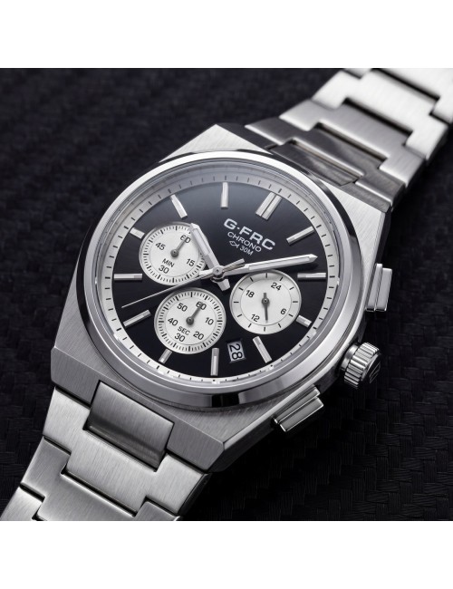 Reloj G-force Gf8048g Cronógrafo De Acero + Estuche Premium