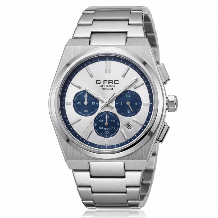 Reloj G-force Gf8048g Cronógrafo De Acero + Estuche Premium