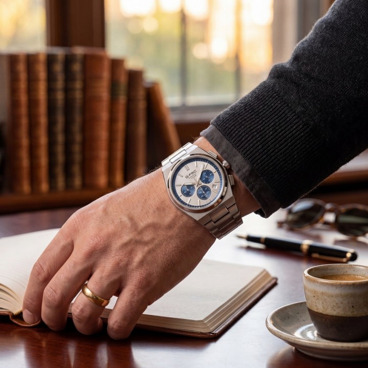 Reloj G-force Gf8048g Cronógrafo De Acero + Estuche Premium