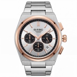 Reloj G-force Gf8048g Cronógrafo De Acero + Estuche Premium