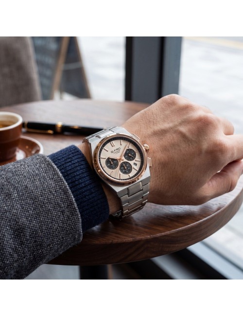 Reloj G-force Gf8048g Cronógrafo De Acero + Estuche Premium