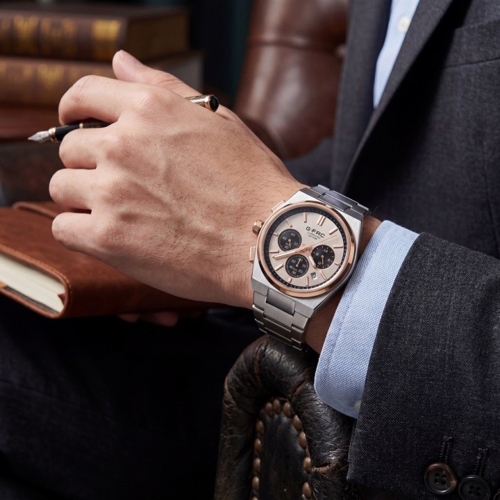 Reloj G-force Gf8048g Cronógrafo De Acero + Estuche Premium
