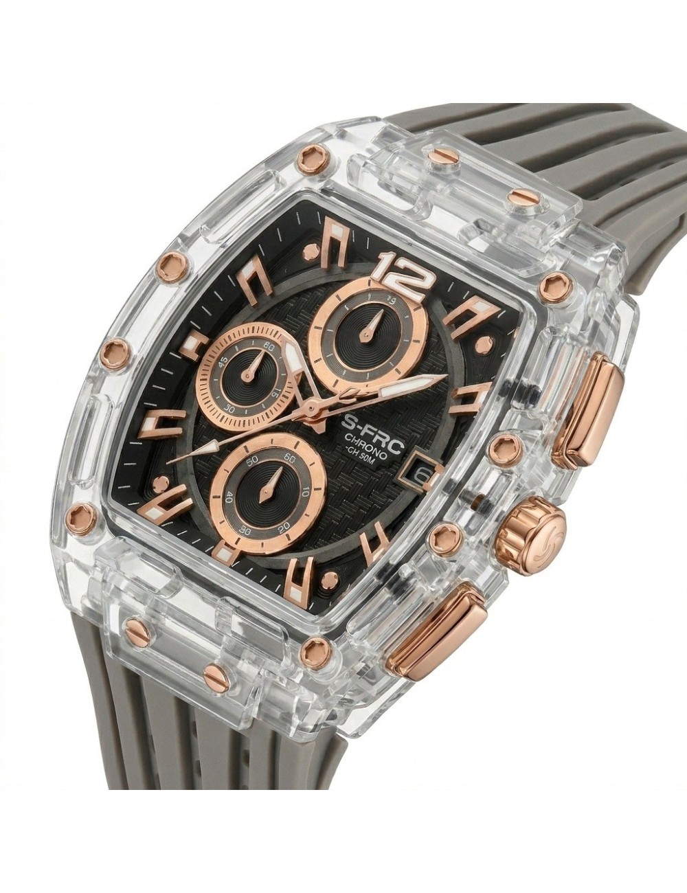 Reloj G-force Gf7105 Cronógrafo Deportivo + Estuche Premium