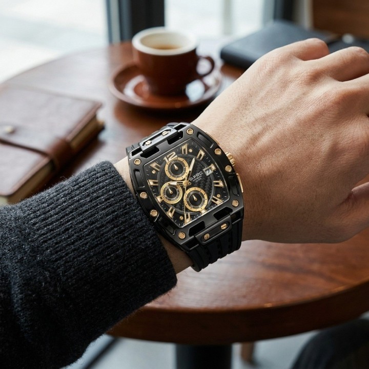Reloj G-force Gf7105 Cronógrafo Deportivo + Estuche Premium
