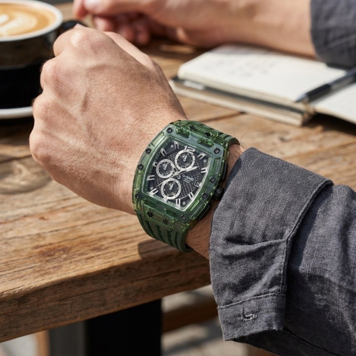 Reloj G-force Gf7105 Cronógrafo Deportivo + Estuche Premium