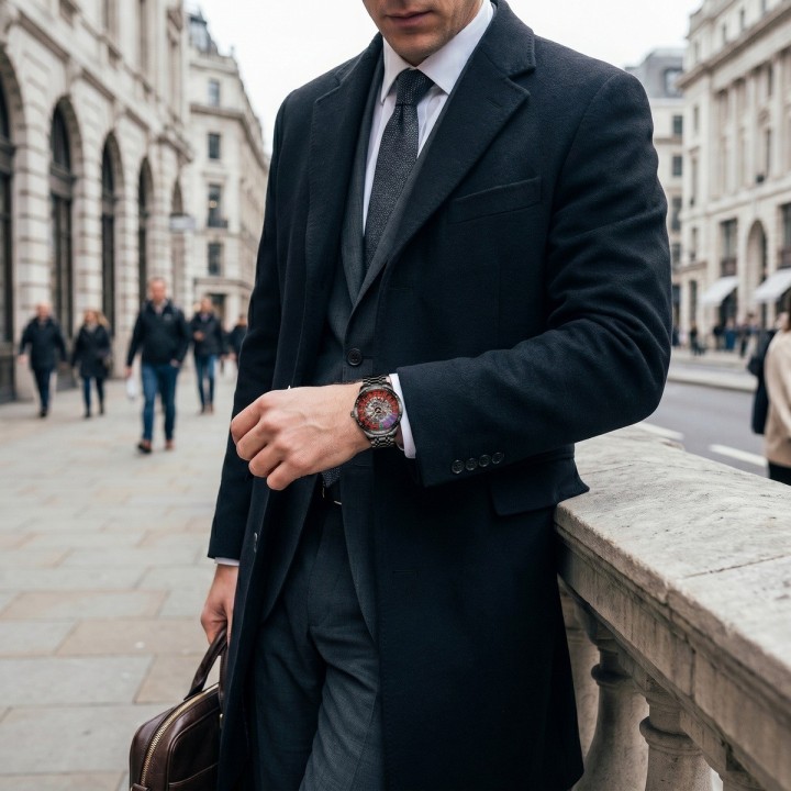 Reloj G-force At9835 Automatico Ruleta + Estuche Premium