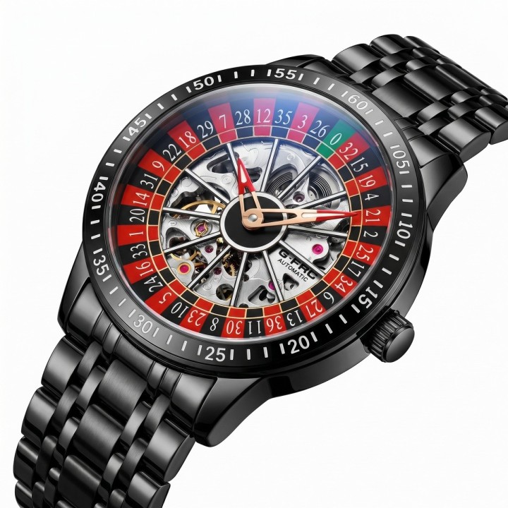 Reloj G-force At9835 Automatico Ruleta + Estuche Premium